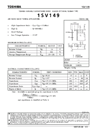 Datasheet 1SV149 manufacturer Toshiba