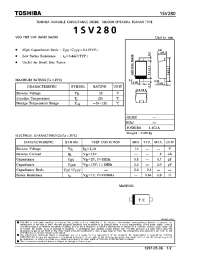 Datasheet 1SV280 manufacturer Toshiba