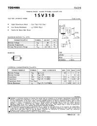 Datasheet 1SV310 manufacturer Toshiba