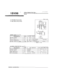Datasheet 1SV99 manufacturer Toshiba