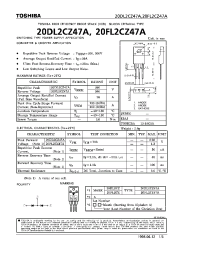 Datasheet 20FL2CZ47A manufacturer Toshiba