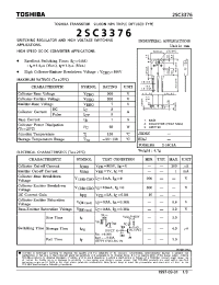 Datasheet 2SC3376 manufacturer Toshiba