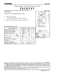 Datasheet 2SC4157 manufacturer Toshiba
