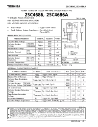 Datasheet 2SC4686A manufacturer Toshiba