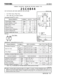 Datasheet 2SC4844 manufacturer Toshiba