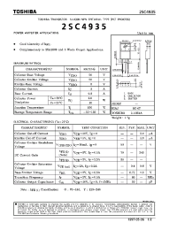 Datasheet 2SC4935 manufacturer Toshiba