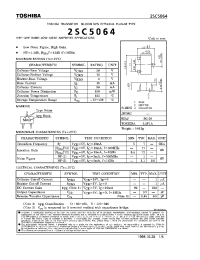 Datasheet 2SC5064 manufacturer Toshiba