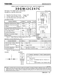 Datasheet 30GWJ2CZ47C manufacturer Toshiba