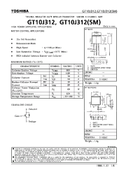 Datasheet GT10J312 manufacturer Toshiba