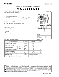 Datasheet MG25J1BS11 manufacturer Toshiba