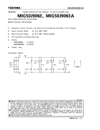 Datasheet MIG50J906EA manufacturer Toshiba