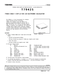 Datasheet T7942S manufacturer Toshiba