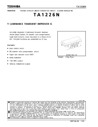 Datasheet TA1226N manufacturer Toshiba