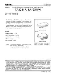 Datasheet TA1231FN manufacturer Toshiba