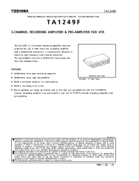 Datasheet TA1249F manufacturer Toshiba