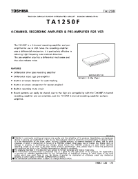 Datasheet TA1250 manufacturer Toshiba