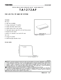 Datasheet TA1272 manufacturer Toshiba