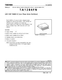 Datasheet TA1284FN manufacturer Toshiba