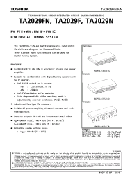 Datasheet TA2029 manufacturer Toshiba