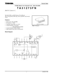 Datasheet TA31273FN manufacturer Toshiba