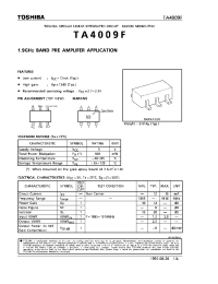 Datasheet TA4009F manufacturer Toshiba