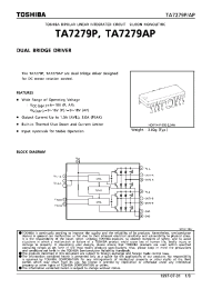 Datasheet TA7279AP manufacturer Toshiba