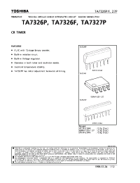 Datasheet TA7326P manufacturer Toshiba