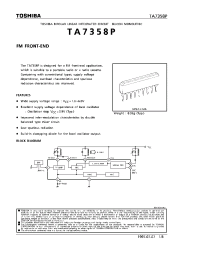 Datasheet TA7358 manufacturer Toshiba