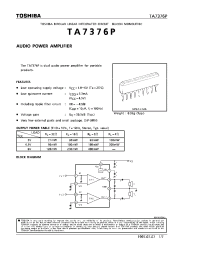 Datasheet TA7376 manufacturer Toshiba