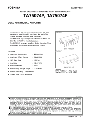 Datasheet TA75074F manufacturer Toshiba