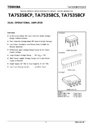 Datasheet TA75358CP manufacturer Toshiba