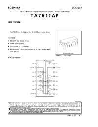 Datasheet TA7612AP manufacturer Toshiba