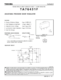 Datasheet TA76431F manufacturer Toshiba