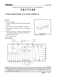 Datasheet TA7713P manufacturer Toshiba
