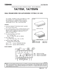 Datasheet TA7795F manufacturer Toshiba