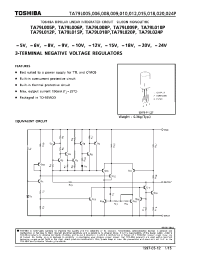 Datasheet TA79L005P manufacturer Toshiba