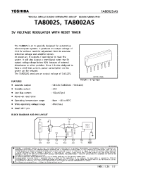 Datasheet TA8002 manufacturer Toshiba
