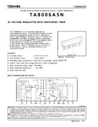 Datasheet TA8006ASN manufacturer Toshiba