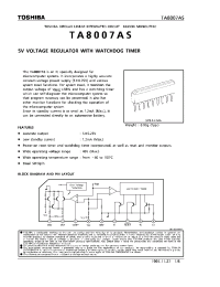 Datasheet TA8007 manufacturer Toshiba