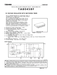 Datasheet TA8045BF manufacturer Toshiba