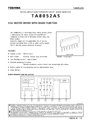 Datasheet TA8052AS manufacturer Toshiba