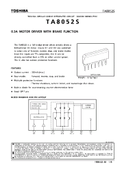 Datasheet TA8052S manufacturer Toshiba