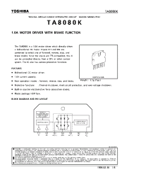 Datasheet TA8080 manufacturer Toshiba