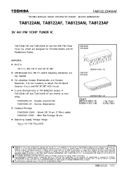 Datasheet TA8123AF manufacturer Toshiba