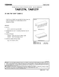 Datasheet TA8127F manufacturer Toshiba