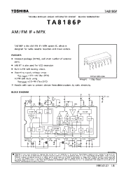 Datasheet TA8186 manufacturer Toshiba