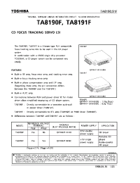 Datasheet TA8190 manufacturer Toshiba