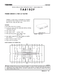 Datasheet TA8192F manufacturer Toshiba