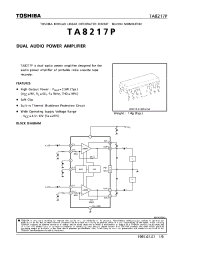 Datasheet TA8217P manufacturer Toshiba