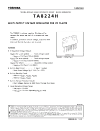 Datasheet TA8224 manufacturer Toshiba